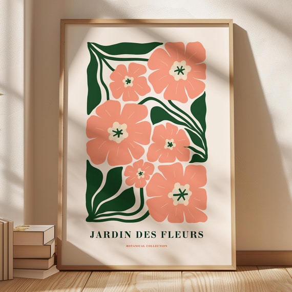 Henri Matisse Retro Flower Abstract Botanical Art