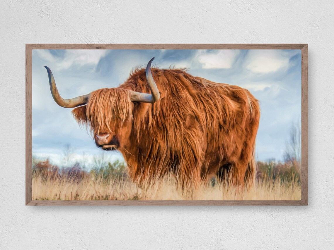 Highland Cow Instant Farmhouse Art Print