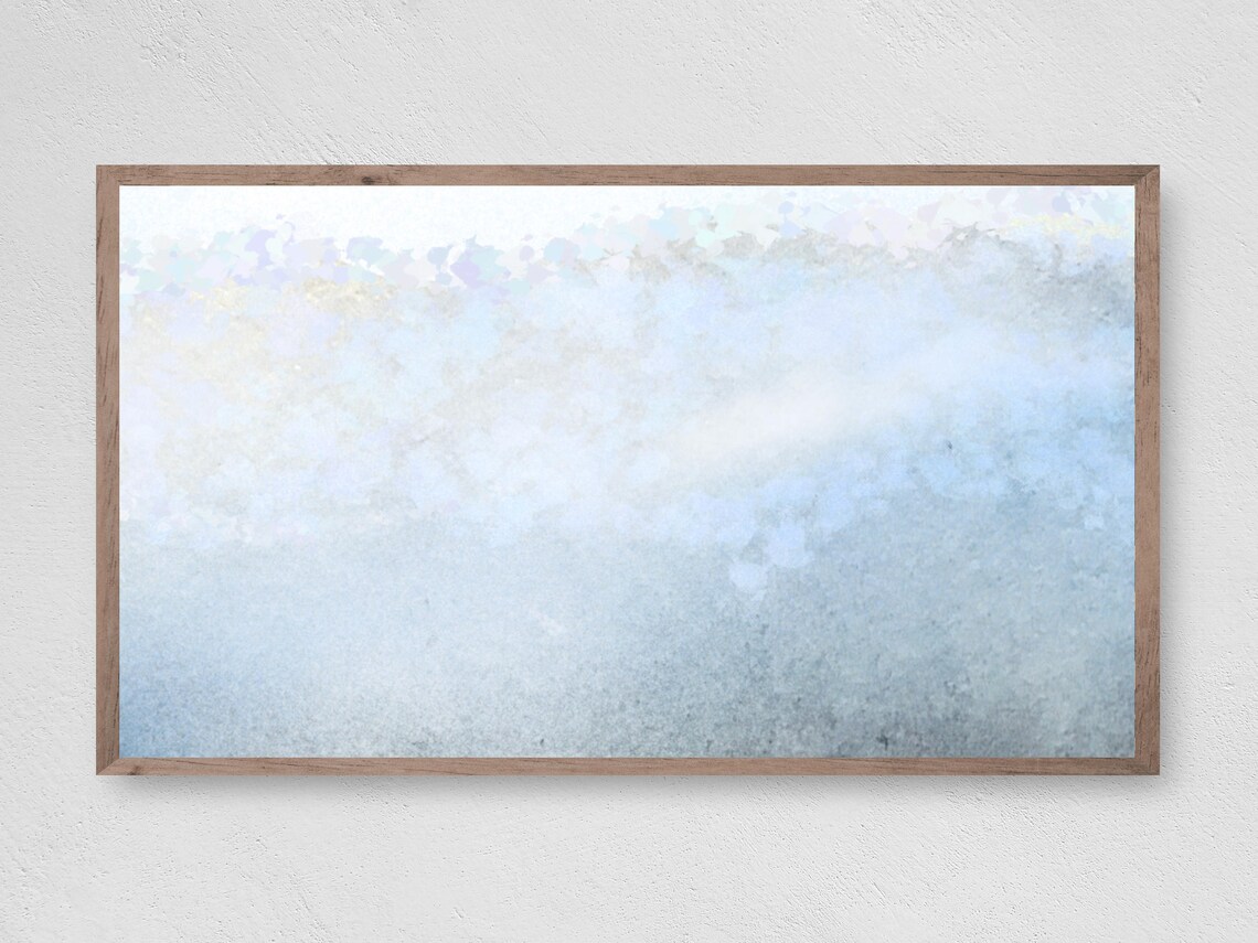 Pastel Wave Abstract Art Print for Frame TV