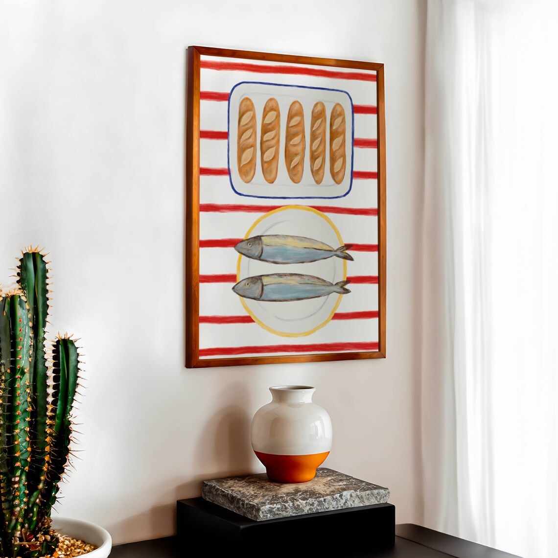 5 Loaves and 2 Fish Christian Scripture Art Print - Image 2
