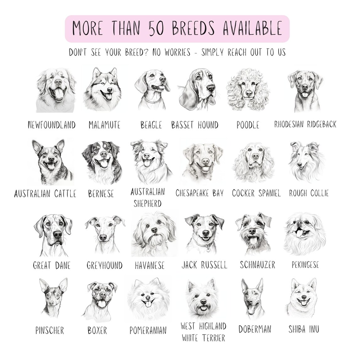 Best Dog Ever Dachshund Sketch Breed Poster Gift for Dog Lovers - Image 2