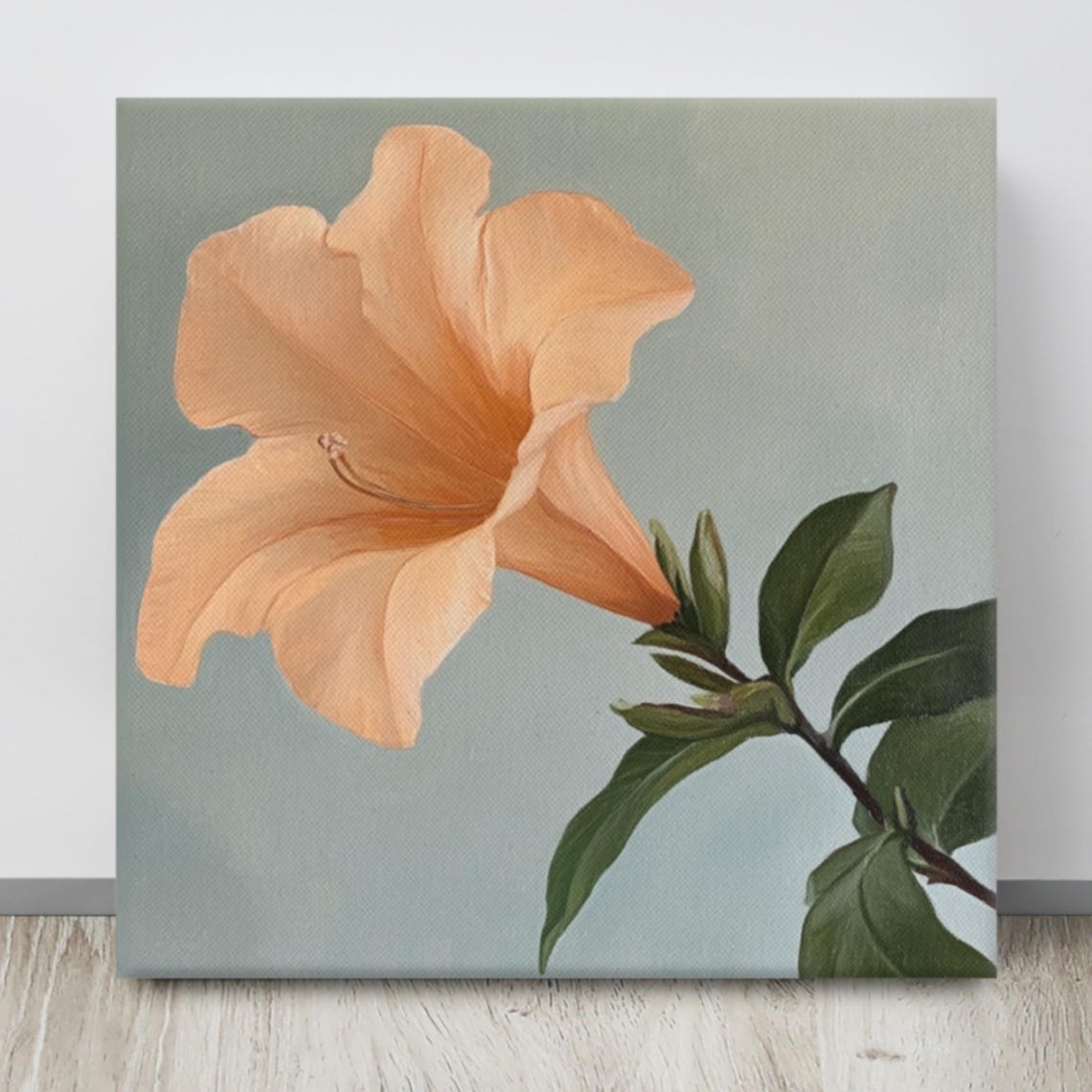 Trumpet Vine Flower Print Trumpet Vine Art Trumpet Vine Flower Flower Wall Art Trumpet Vine Plant Painting Print - Image 4