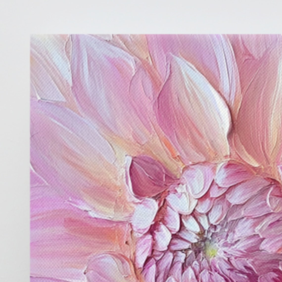 Pink Dahlia Print Large Painting Print Flower Wall Art Nature Art Dahlia Art Dahlia Painting Print Pink Wall Art - Image 2