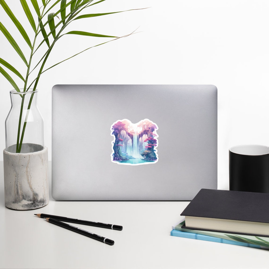 Waterfall Sticker Water Sticker River Sticker Waterfall Art Outdoors Sticker Magical Sticker Mystical Land - Image 4