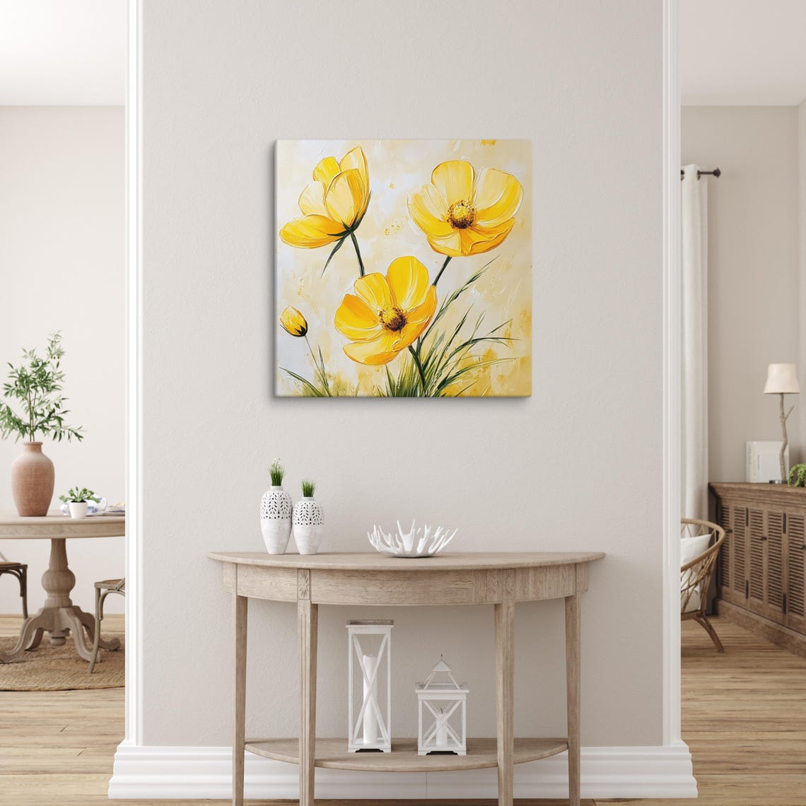 Buttercup Flower Wall Art Painting Print Flower Art Print Buttercup Art Gardener Gifts Living Room Wall Art Nature Print - Image 5