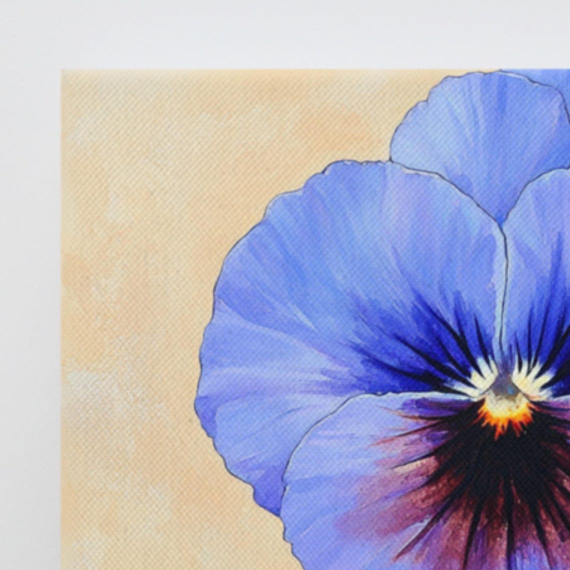 Blue Pansy Flower Print Flower Wall Art Pansy Painting Print Garden Art Print Pansy Gifts Garden Gifts Wall Art - Image 4