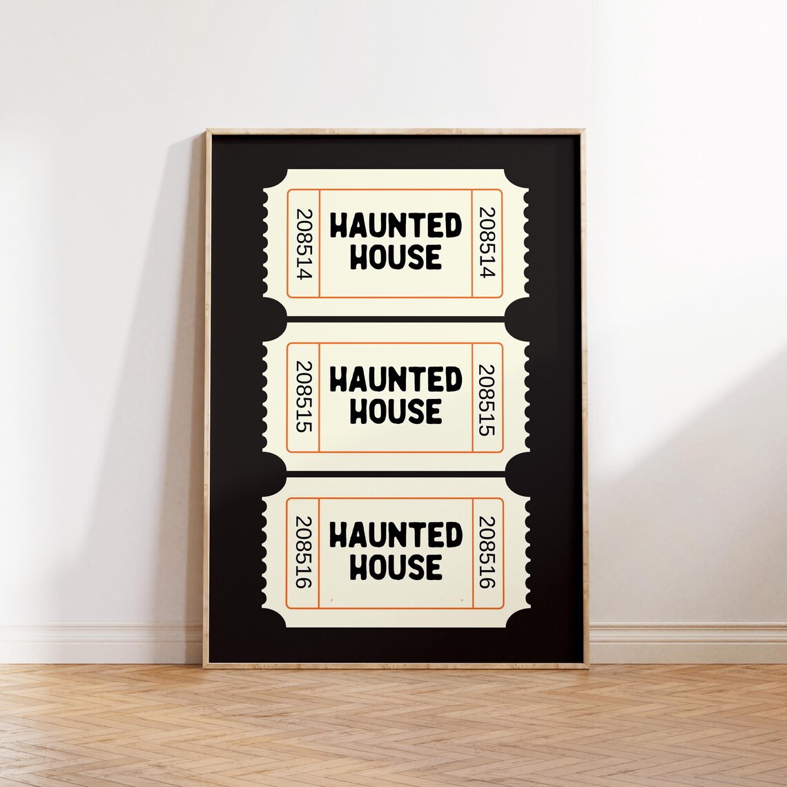 Retro Haunted House Ticket, Vintage Halloween Decor - Image 5