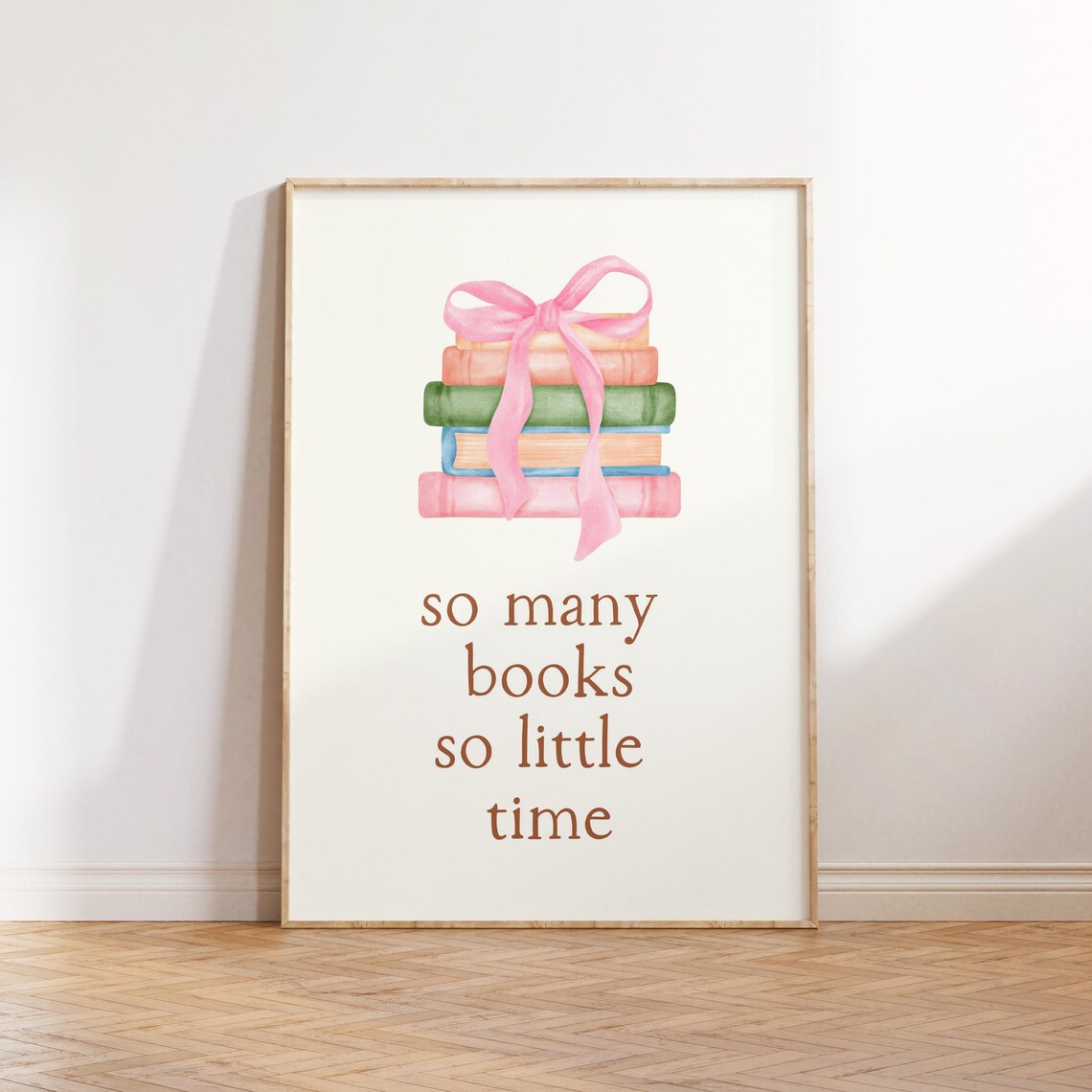So Many Books, So Little Time - Bookish Poster