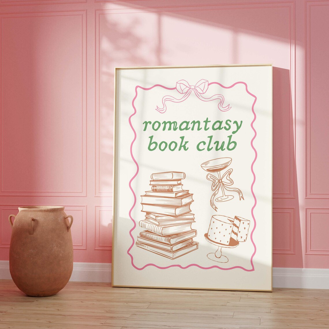 Romantasy Book Club, Reading Nook Art Print - Image 3