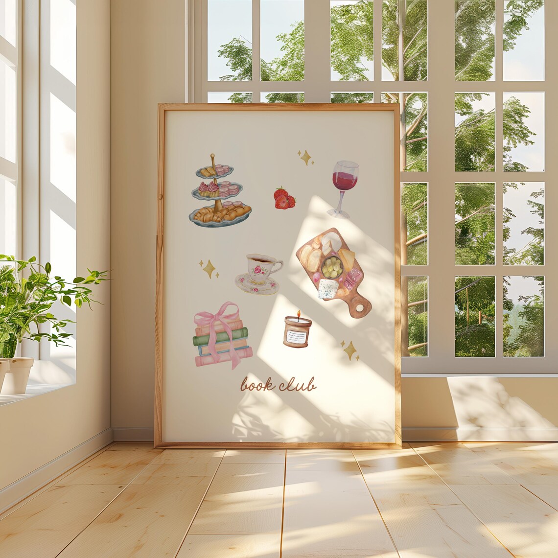 Book Club Trendy Reading Poster, Cozy Reading Decor - Image 5