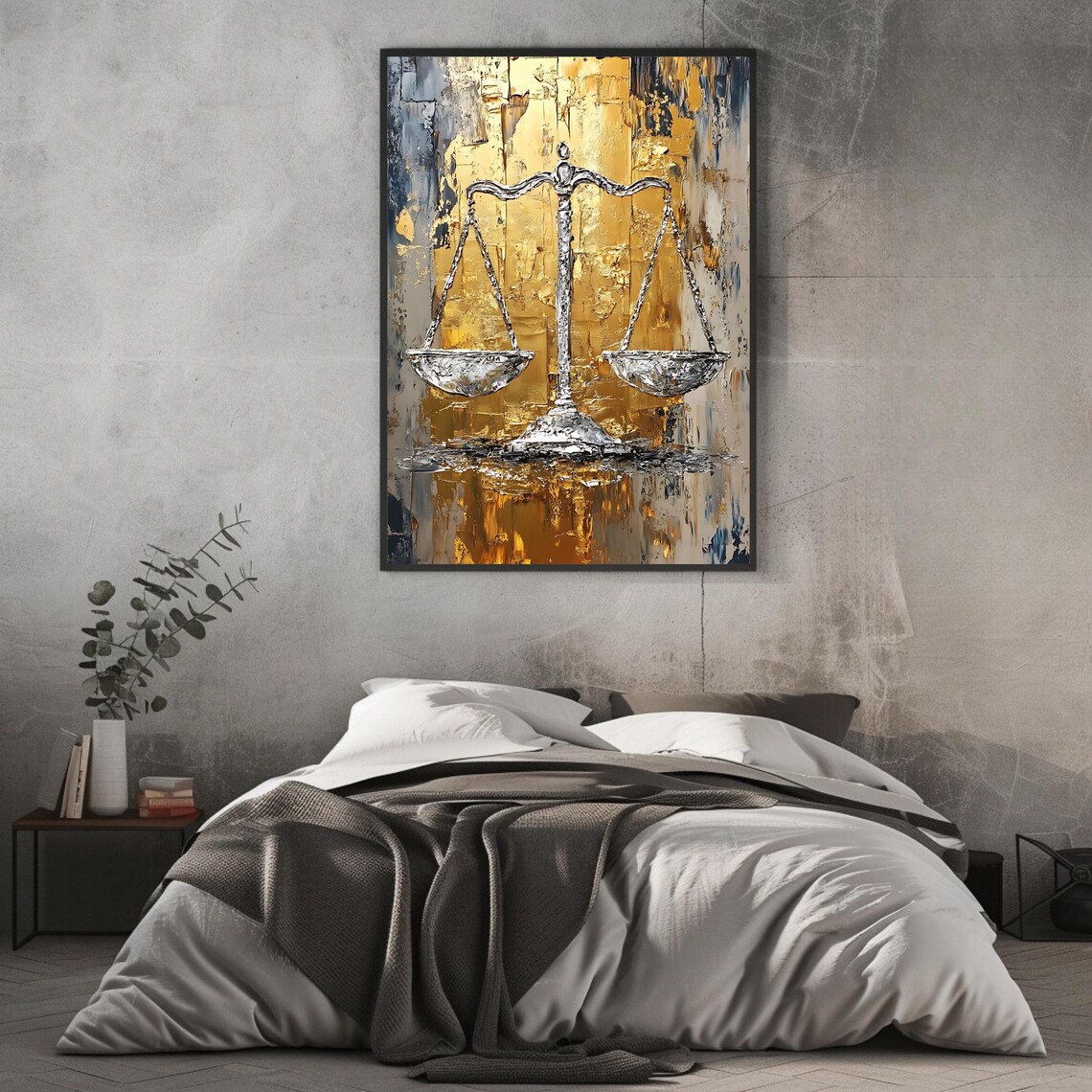 Scales Of Justice Abstract Art Print, Legal Poster - Image 2
