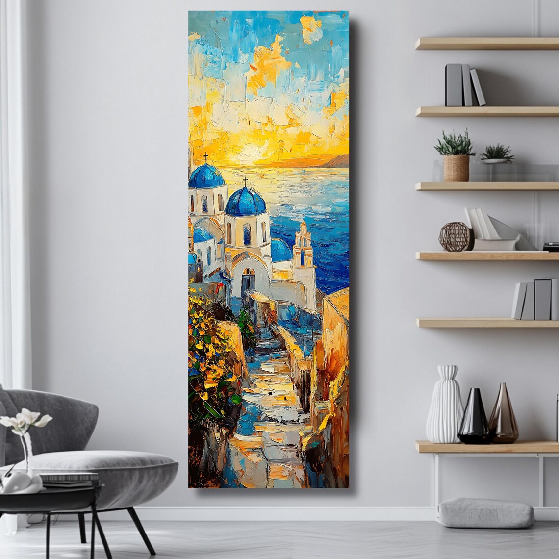 Santorini Sunset, Greek Island Travel Poster - Image 4