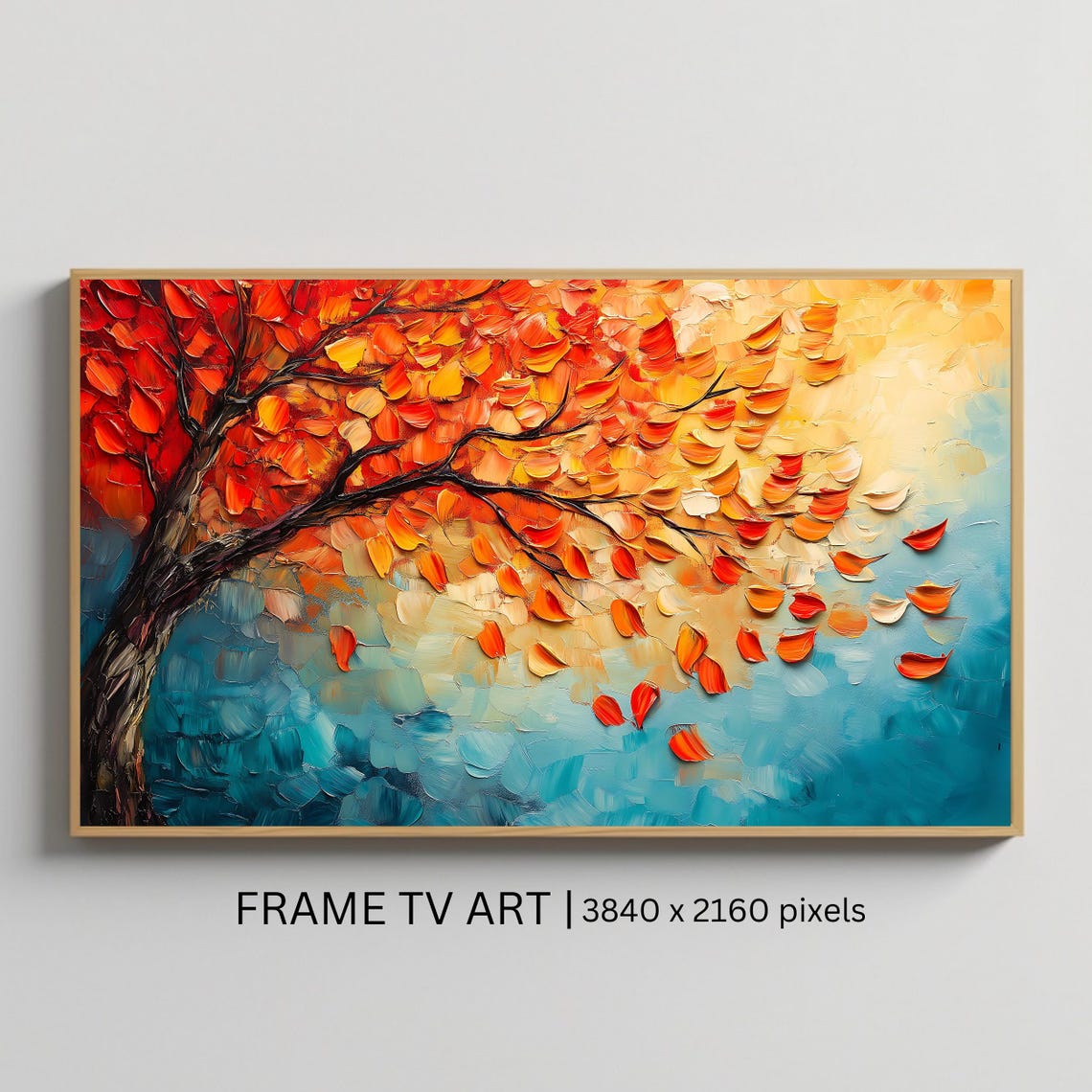 Abstract Autumn Tree Art Print
