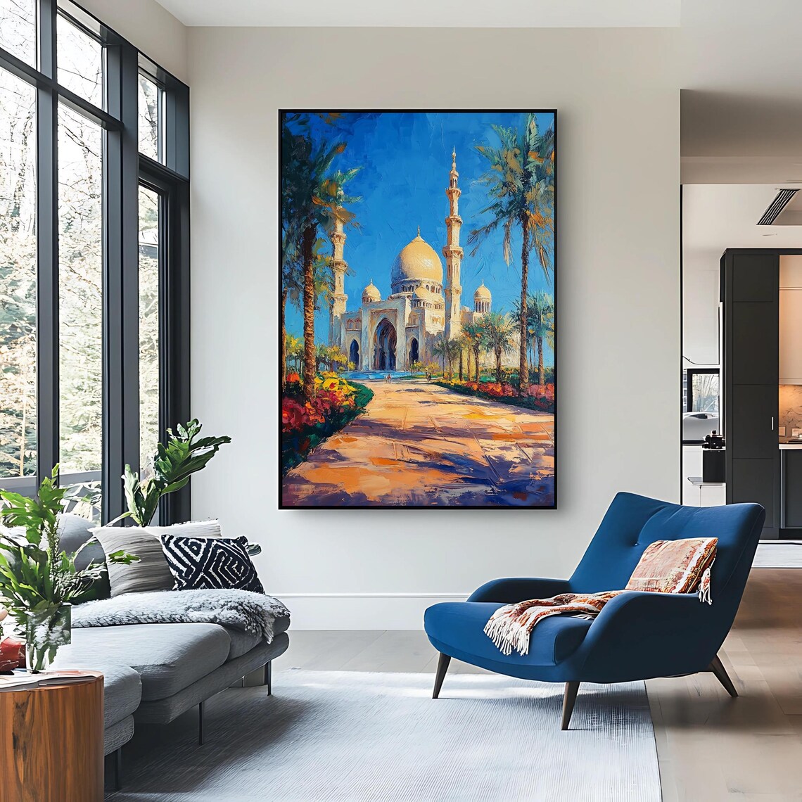 Grand Mosque Art Print, Islamic Wall Decor - Image 2