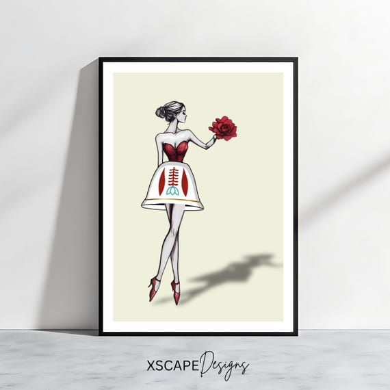 Lebanese Coffee Cup Art Print Fashion Illustration Middle Eastern Wall Decor Beirut Art Arab Culture Artwork