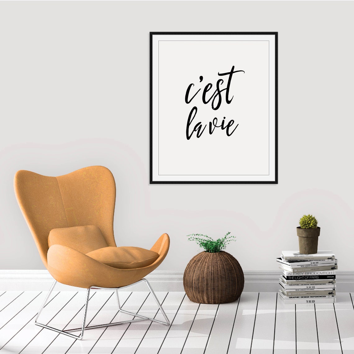 Cest La Vie Wall Art Cest La Vie French Wall Art Travel Gifts French Poster French Language France Decor France Gifts - Image 4