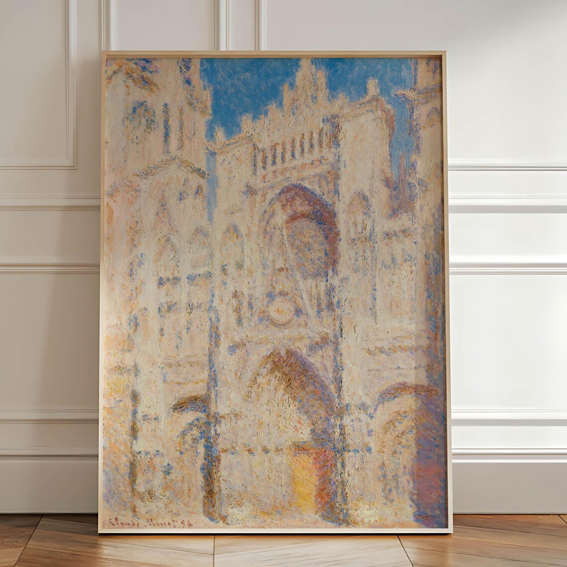 Claude Monet, Vintage French Landmark Art Print