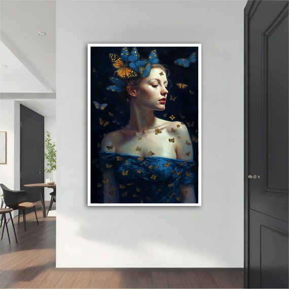 Butterfly Woman Modern Modern Painting Wall Art Modern Abstract Art Art Decor For Gift