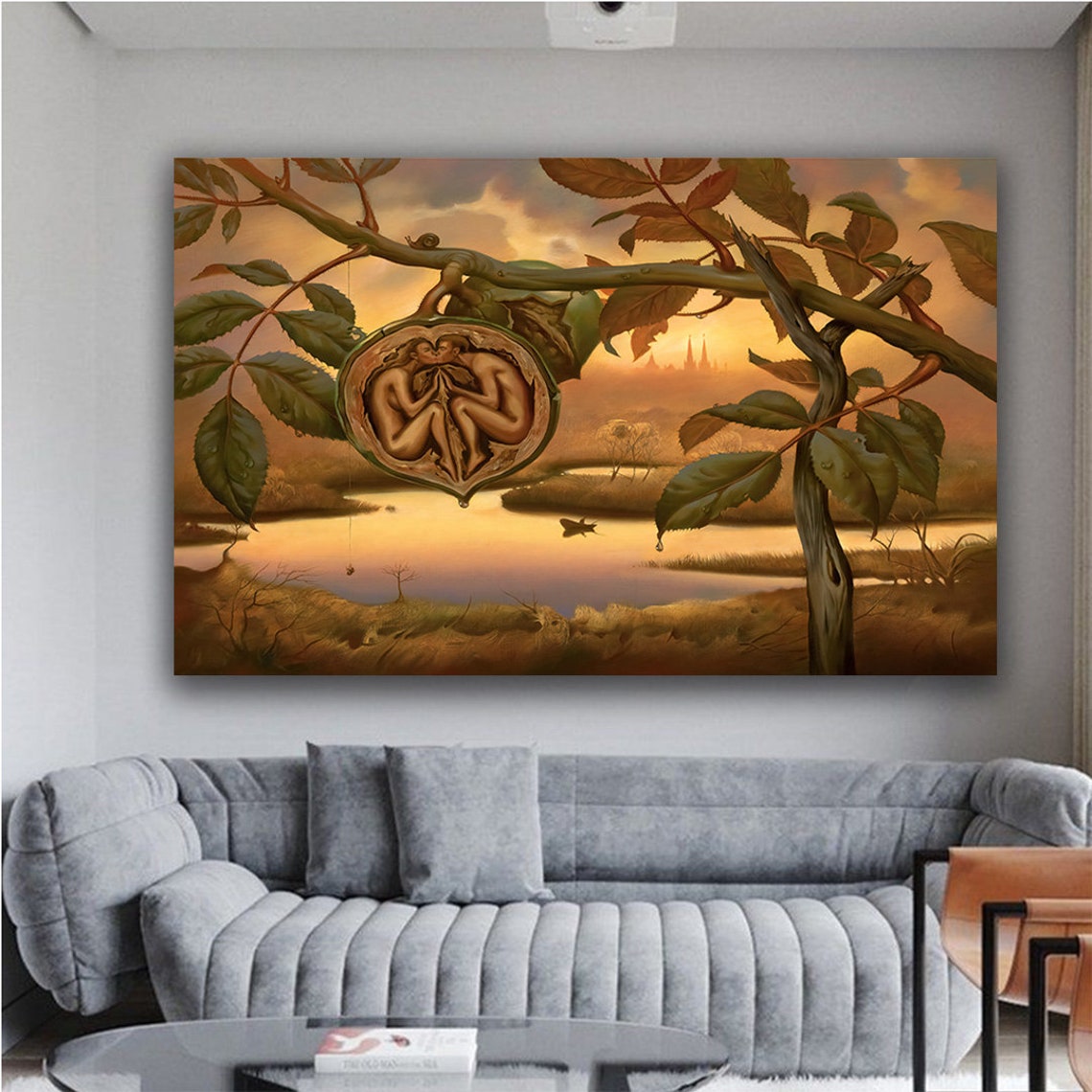 Walnut Of Eden By Vladimir Kush Vladimir Kush Surrealism Art Vladimir Kush Poster Vladimir Kush Surrealist Painting