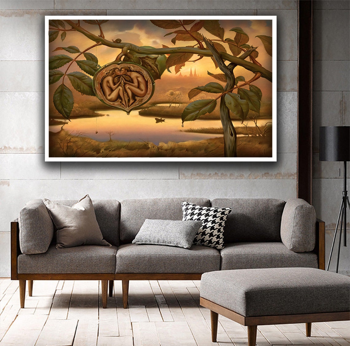 Walnut Of Eden By Vladimir Kush Vladimir Kush Surrealism Art Vladimir Kush Poster Vladimir Kush Surrealist Painting - Image 3