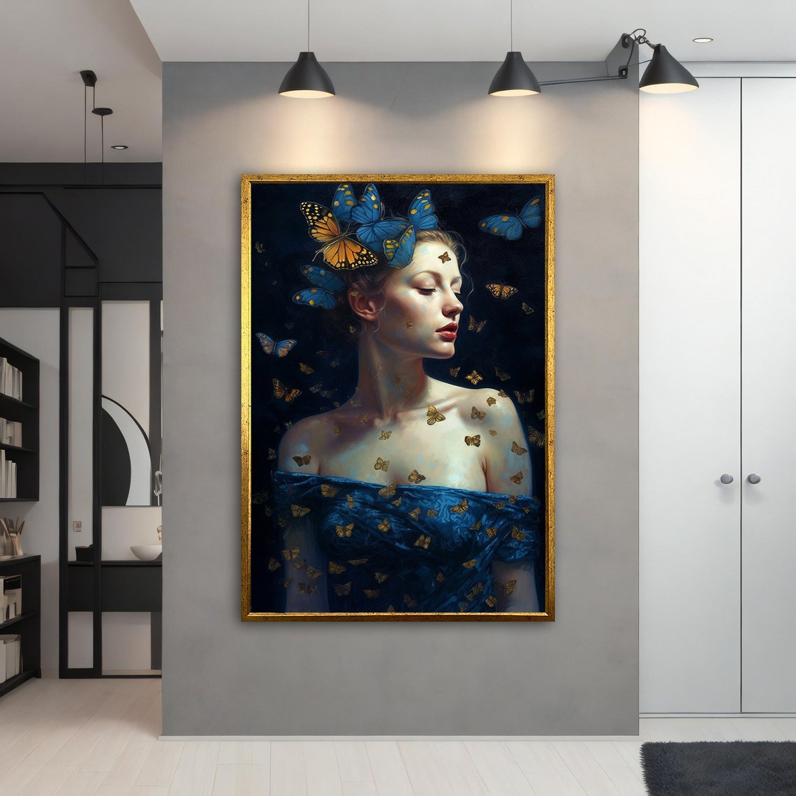 Butterfly Woman Modern Modern Painting Wall Art Modern Abstract Art Art Decor For Gift - Image 4