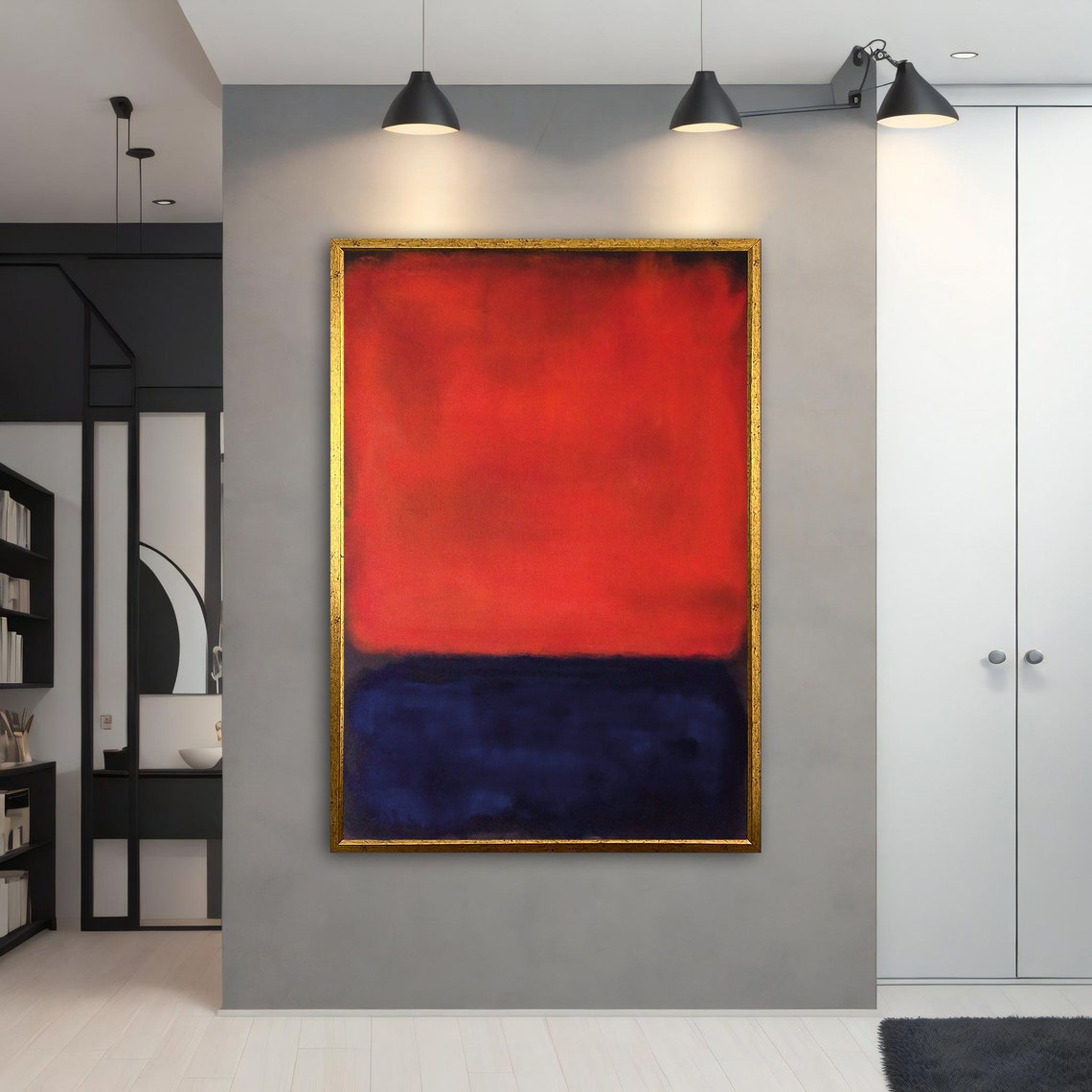 Mark Rothko Red And Blue Color Field Abstract Modern Art Poster