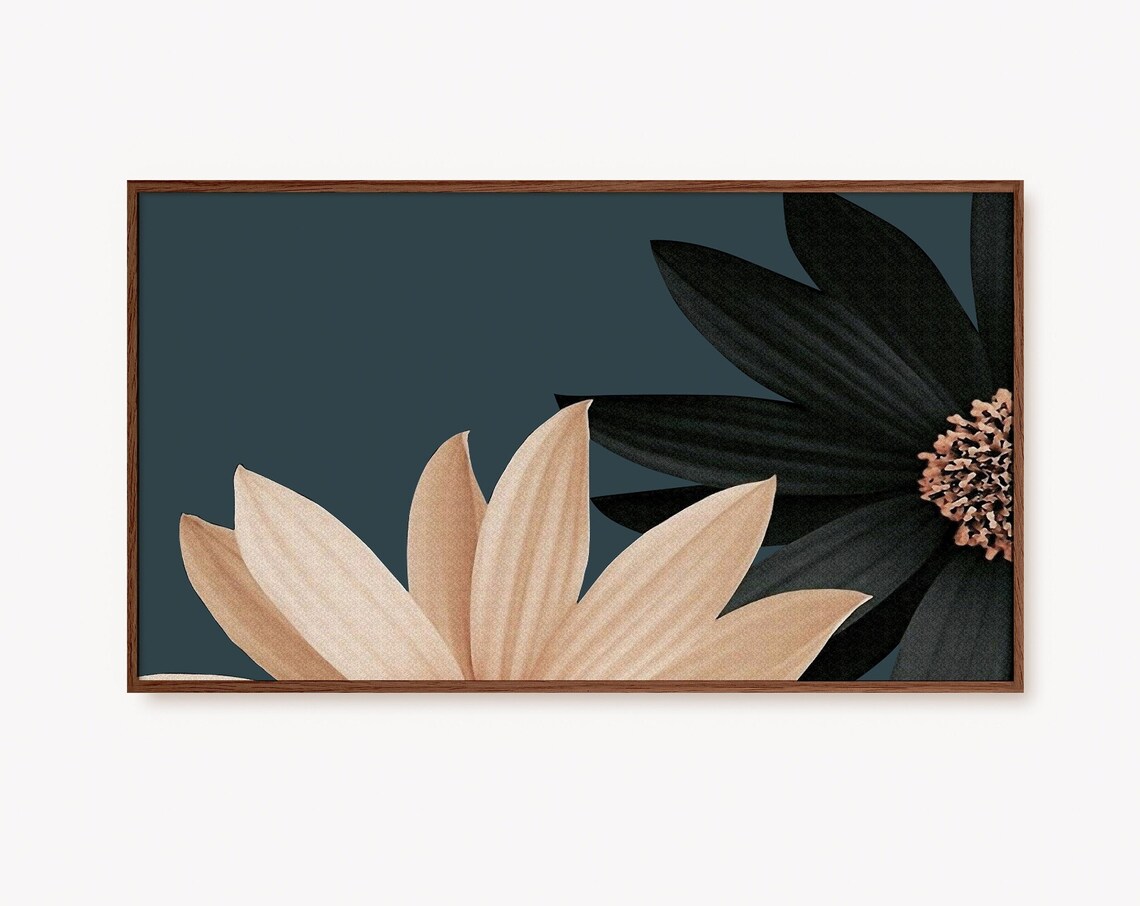 Floral Artwork, Modern Flowers Wall Decor