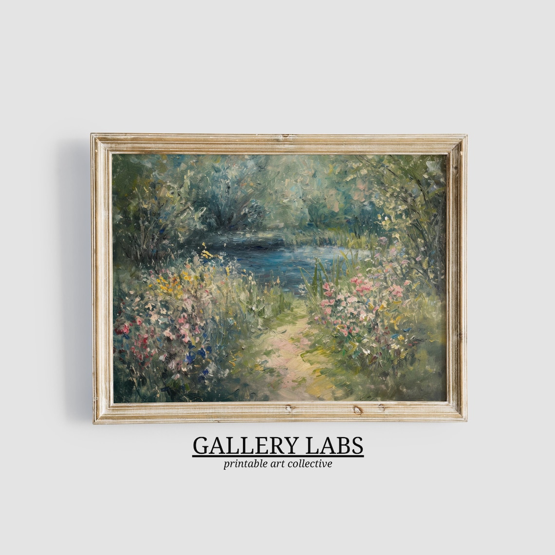 Wildflower Painting Spring Countryside Art Print