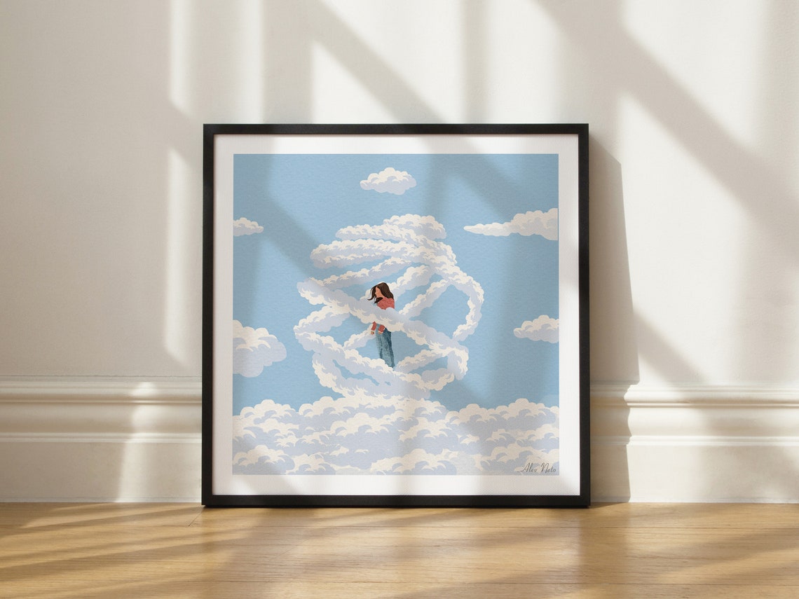 Caos Calmo In The Clouds Cloudy Illustration Clouds Twirling Around Me Clouds Hugging Me With My Mind In The Clouds Cloud Art - Image 3