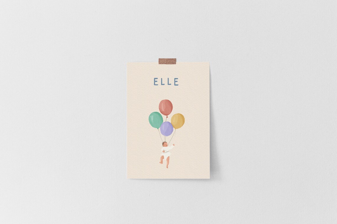 Custom Birth Announcement, Nursery Decor - Image 3