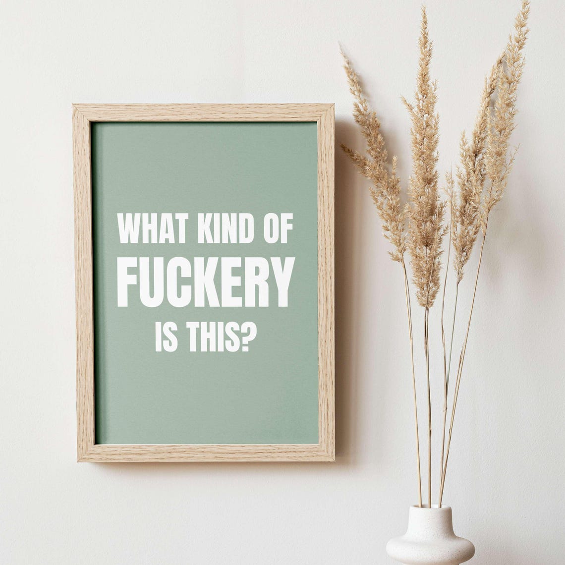 What Kind Of Fuckery Is This Bold Navy Funny Cheeky Quote Poster - Image 4