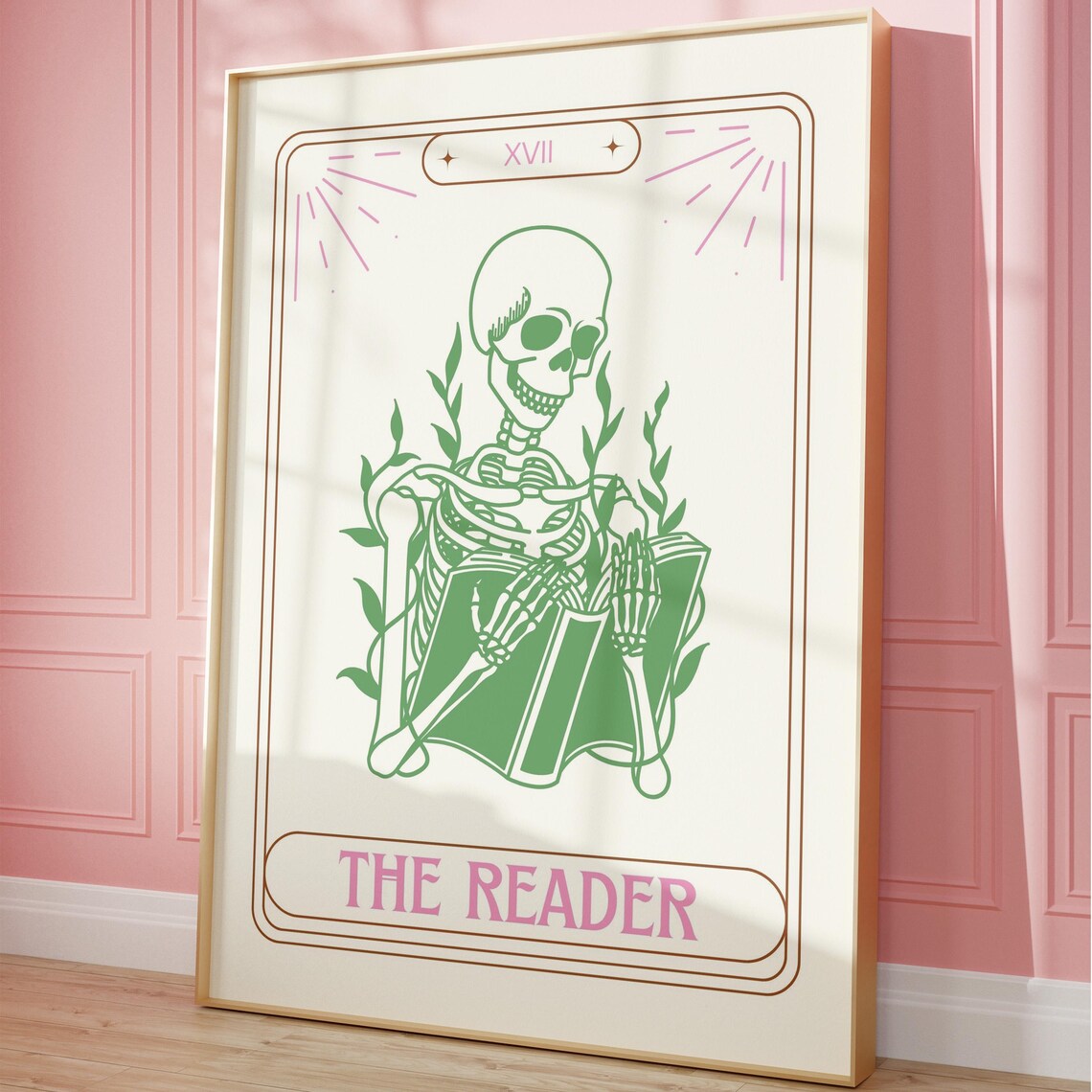 The Reader Tarot Card, Bookish Decor