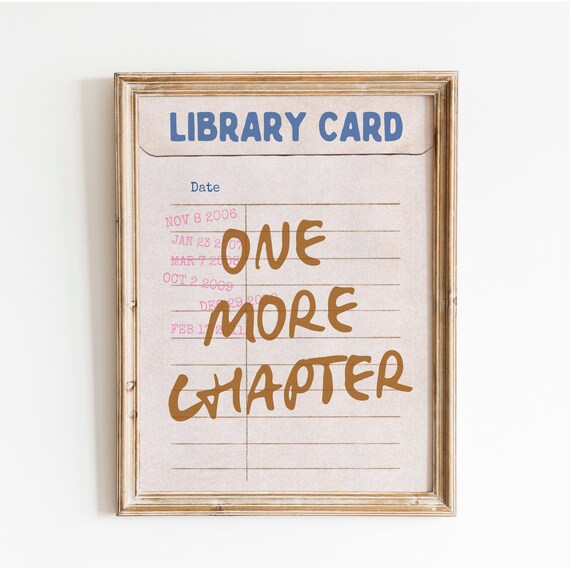 One More Chapter, Retro Poster for Readers