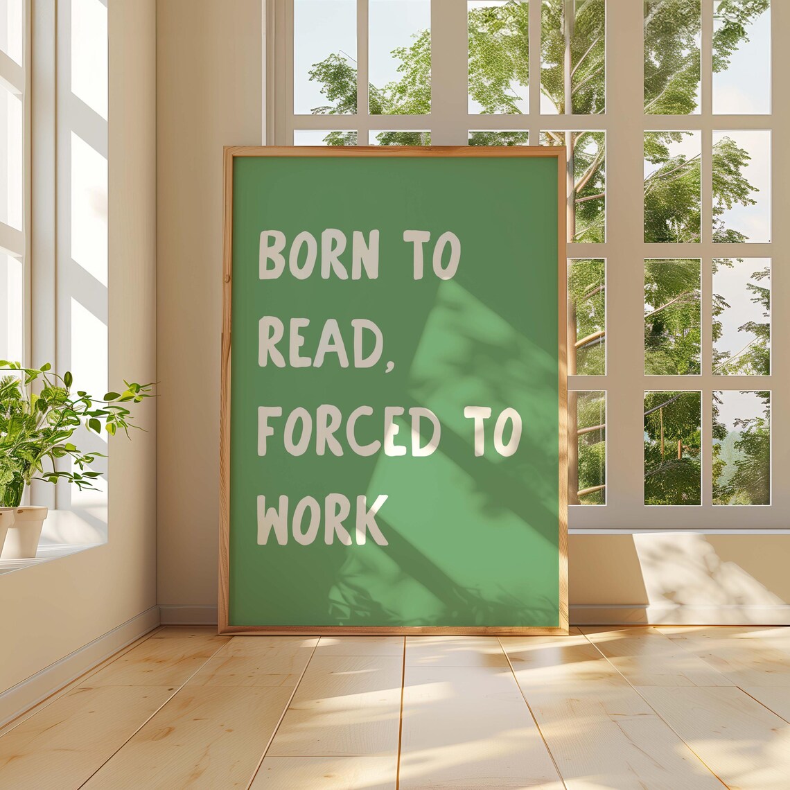 Born To Read, Book Lover Art Print - Image 4