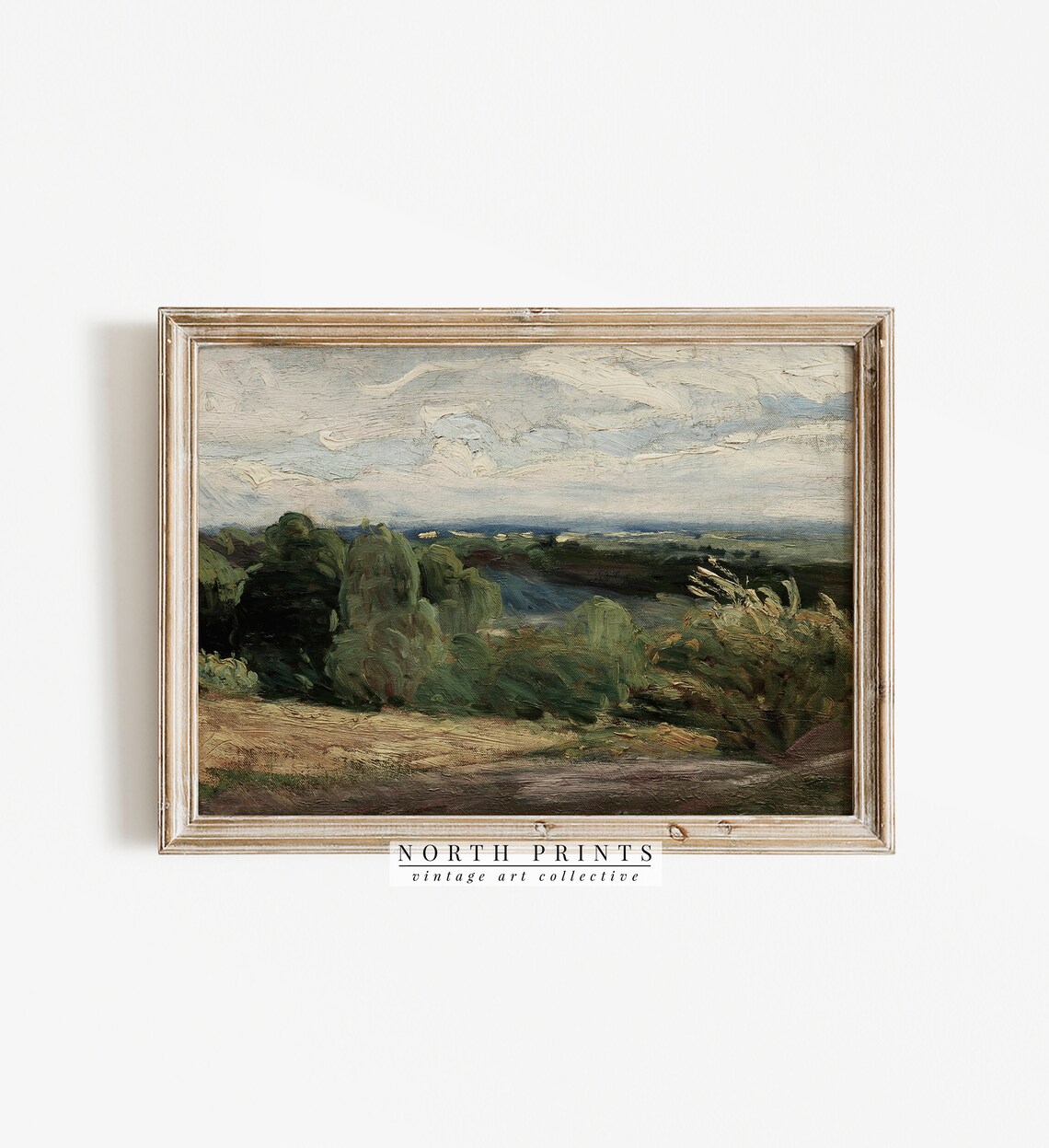 Vintage Country Scenery Landscape Art Print - Image 2