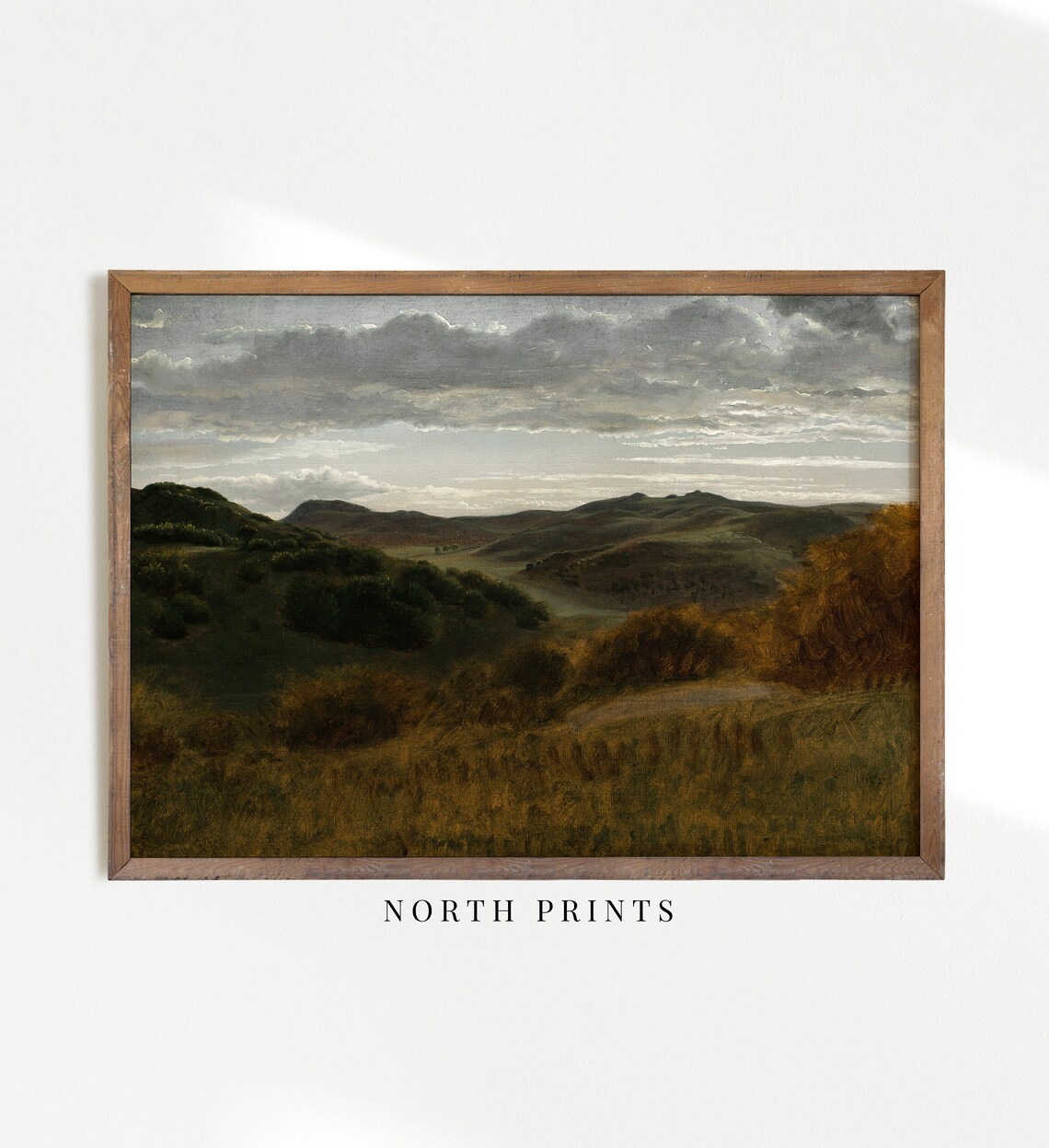 Vintage Mountain Landscape Art Print, Moody Country Style - Image 2