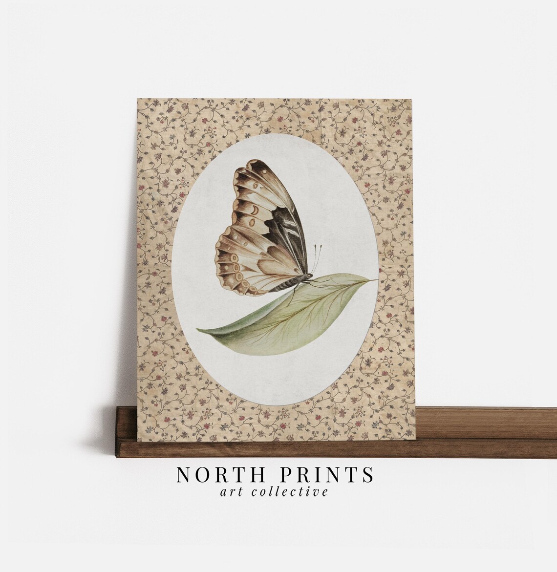Vintage Butterfly and Moth Art Print, Farmhouse Decor - Image 2