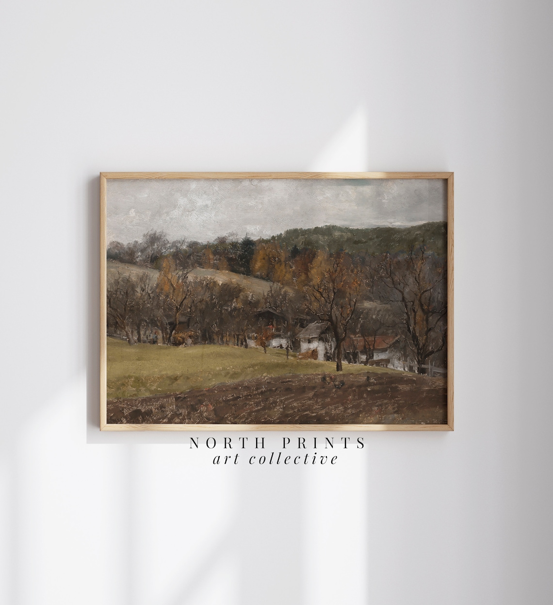 Vintage Autumn Landscape Art Print, Living Room Decor - Image 3