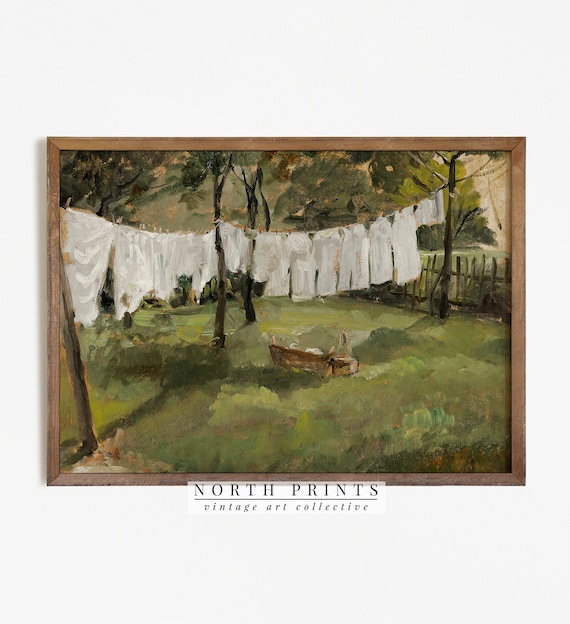Vintage Farmhouse Laundry Room Art Print