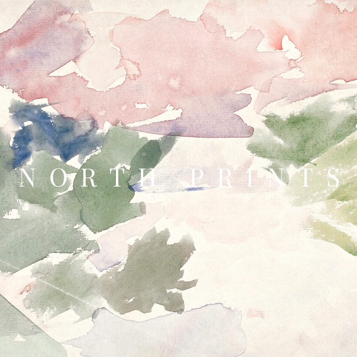 Spring Soft Muted Abstract Vintage Art Print - Image 4
