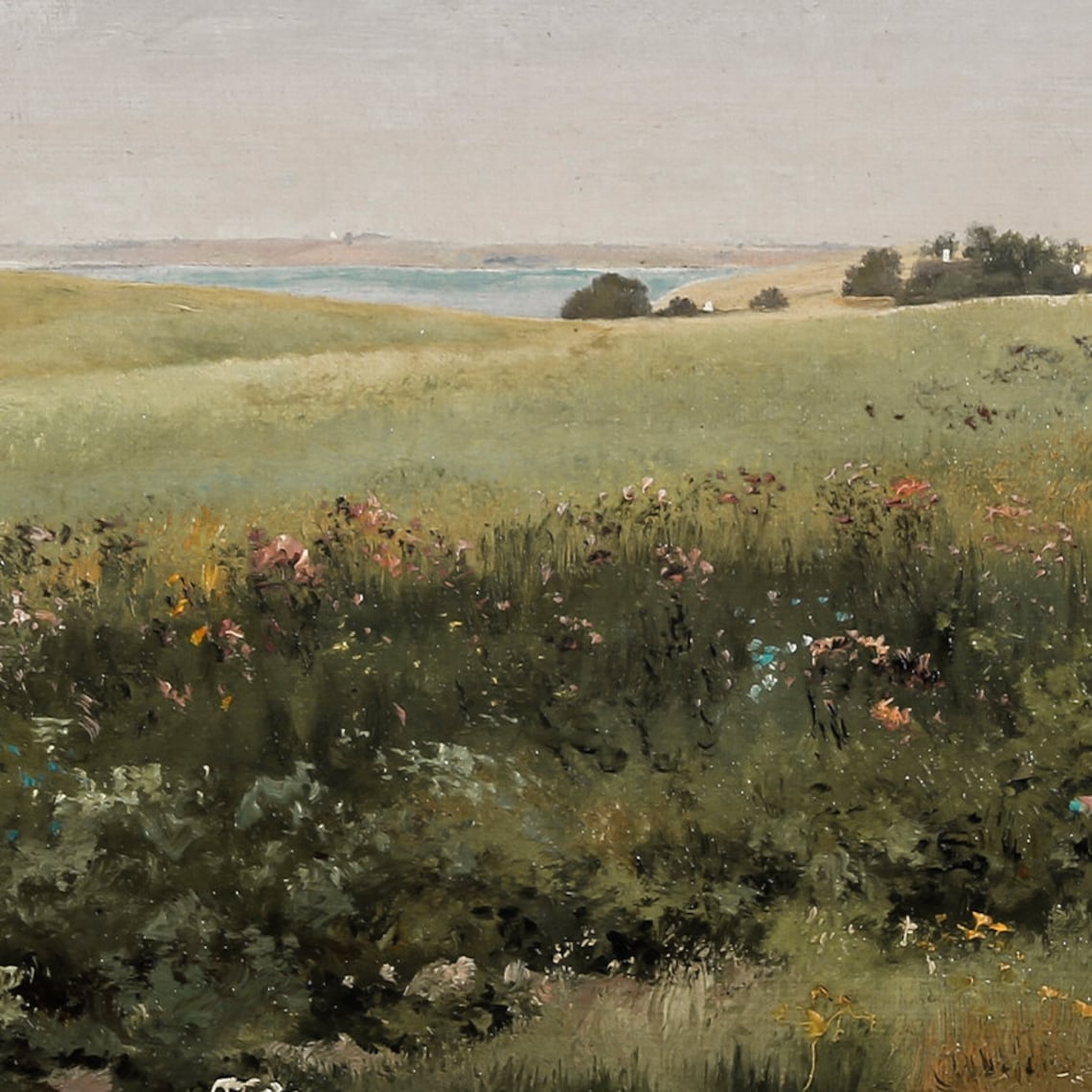 Spring Landscape Painting Vintage Country Farmhouse Art - Image 4