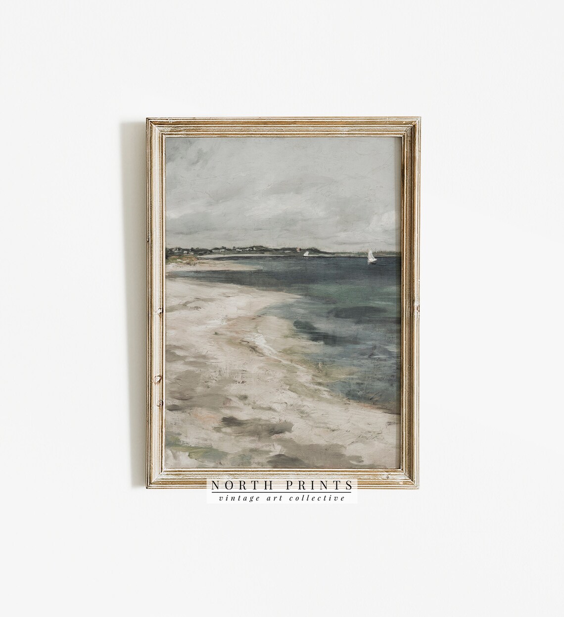 Lake House Decor Vintage Seaside Art Print - Image 2