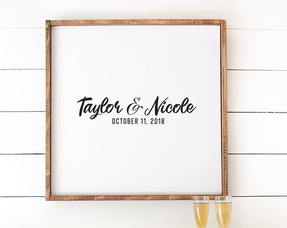 Wedding Guestbook Alternative Personalized Art Print