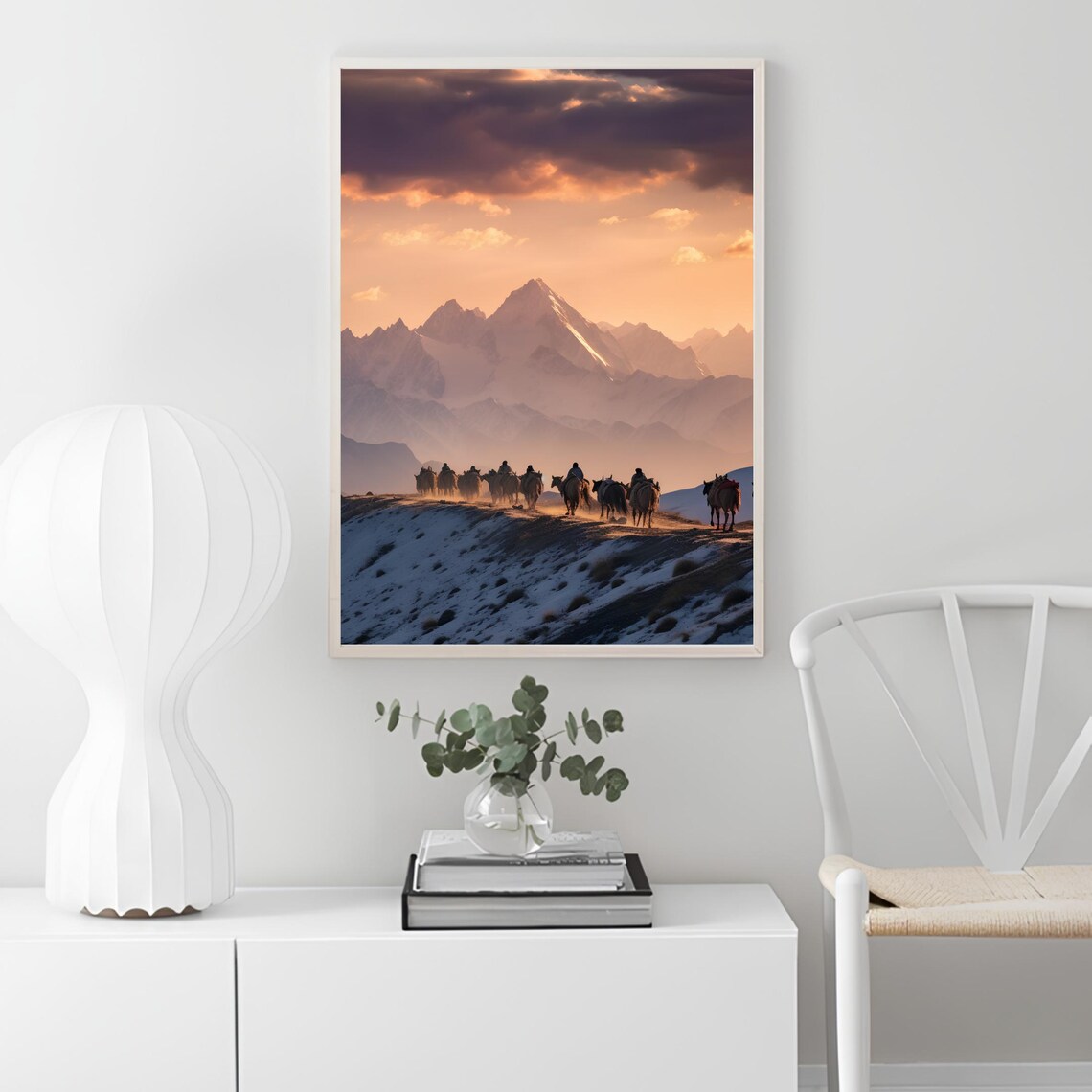 Afghanistan Kochi Nomad Wall Art, Hindukush Mountains - Image 2