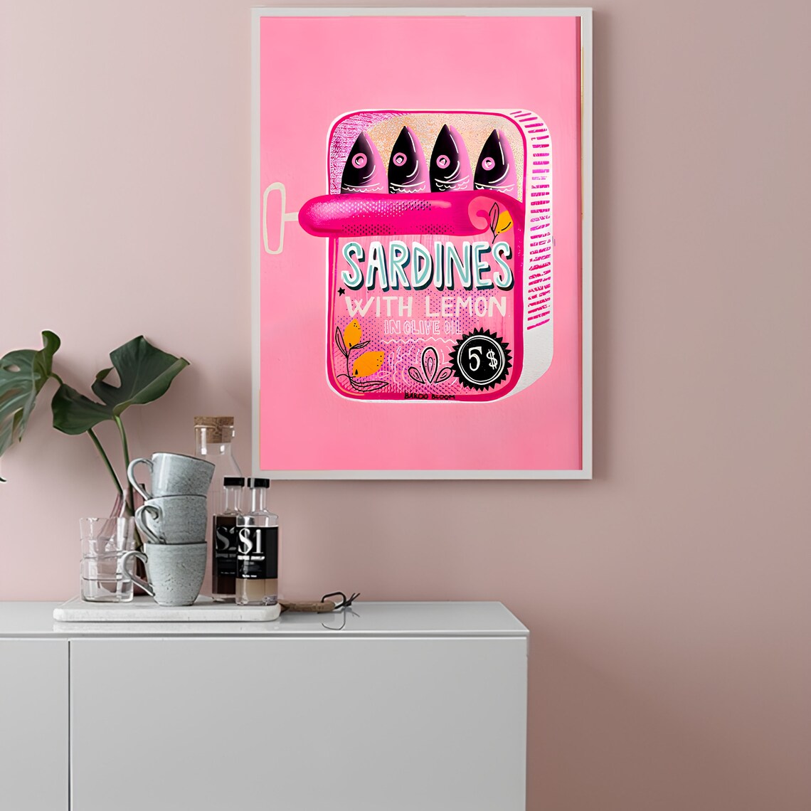 Sardines Print, Vintage Retro Fish Poster - Image 2