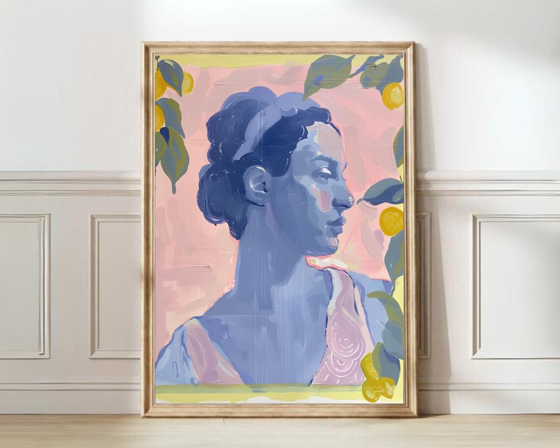 Greek Goddess, Matisse-Inspired Summer Art Print