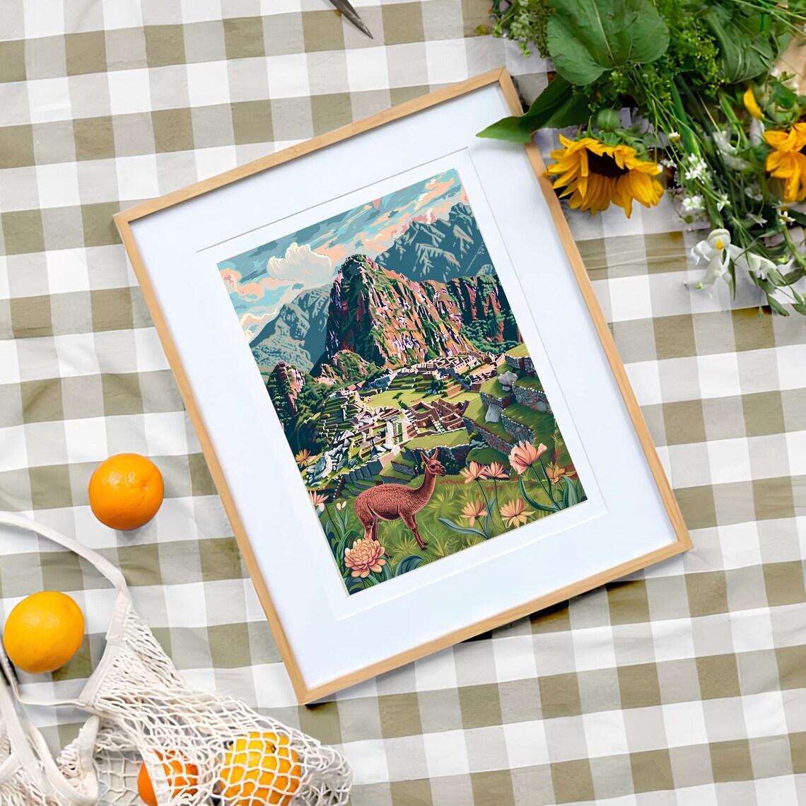 Peru Illustration, Machu Picchu Travel Poster - Image 3