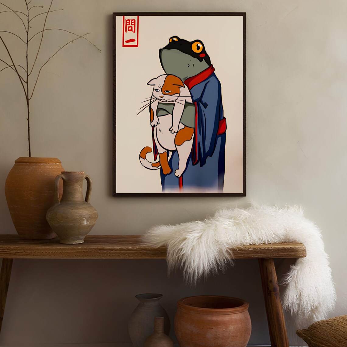 Matsumoto Hoji Frog, Vintage Japanese Art Print - Image 3