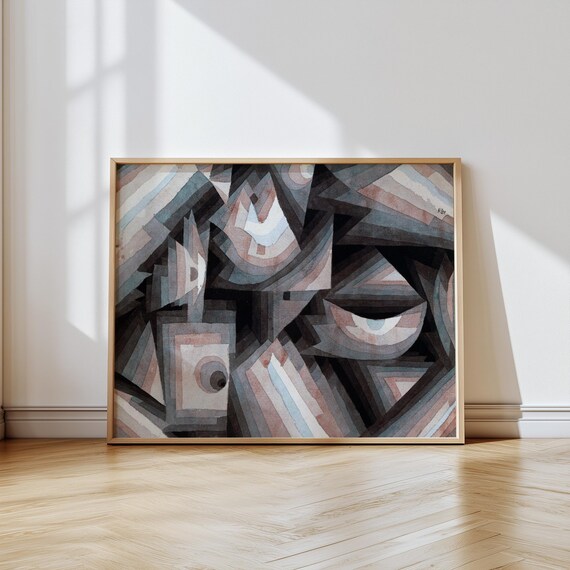 Paul Klee Crystal Gradation Vintage Art Print Geometric Abstraction