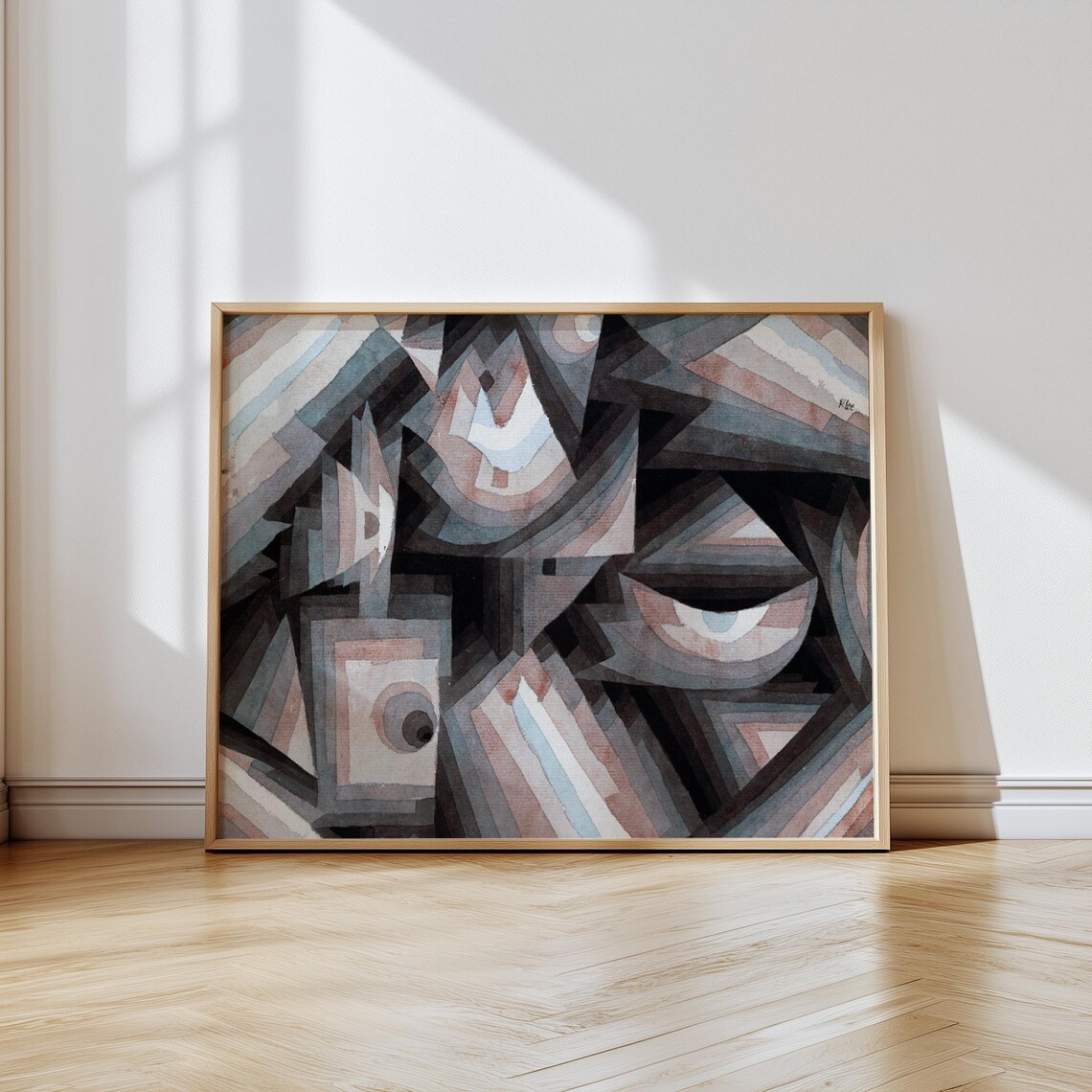 Paul Klee Crystal Gradation Vintage Art Print Geometric Abstraction
